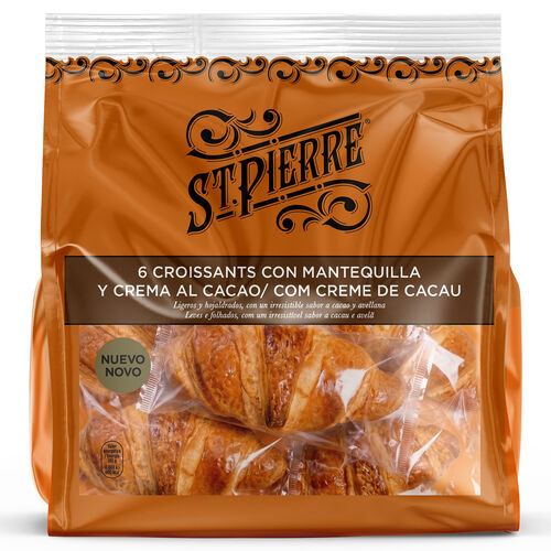 Croissants con mantequilla y crema al caco ST. PIERRE 288g image number