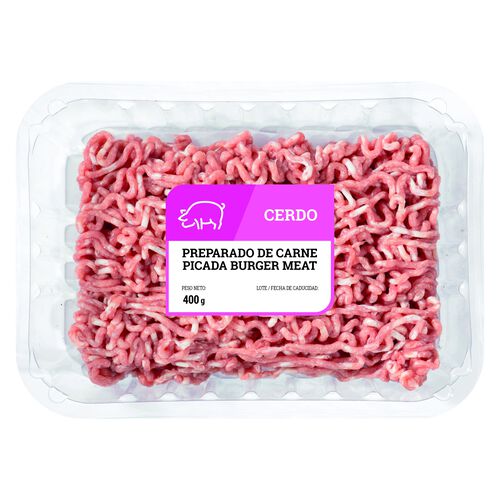 Preparado de carne picada Burger Meat de cerdo 400g image number