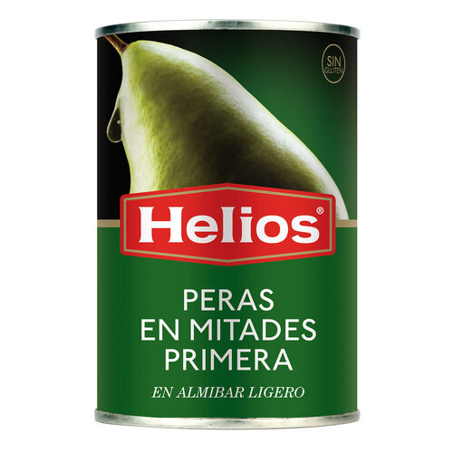 Pera en mitades en almibar ligero HELIOS 420g image number
