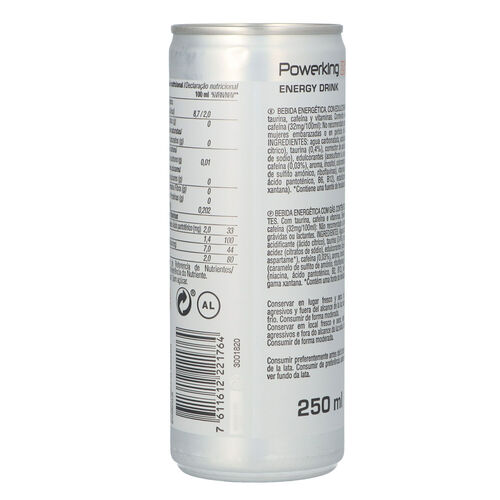 BEBIDA ENERGÉTICA POWERKING ZERO 25cl image number