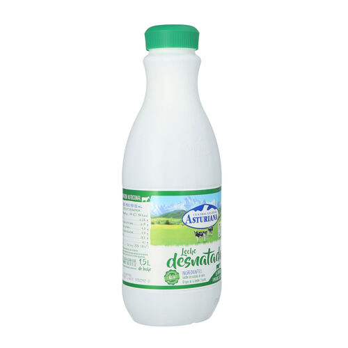 Leche desnatada Central Lechera ASTURIANA 1,5L image number