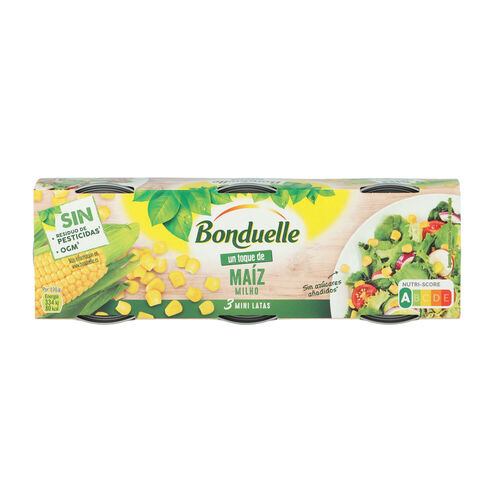 MAIZ BONDUELLE TOQUE PACK 3x75g image number
