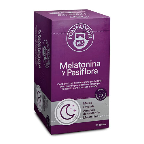 INFUSION MELATONINA Y PASIFLORA POMPADOUR 15uds image number