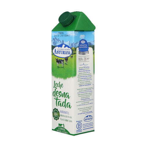 LECHE DESNATADA CENTRAL LECHERA ASTURIANA 1L image number