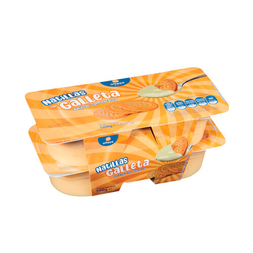 Natillas con galleta ALTEZA 4x125g image number