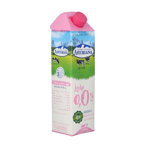 Leche 0,0% Central Lechera ASTURIANA 1L image number