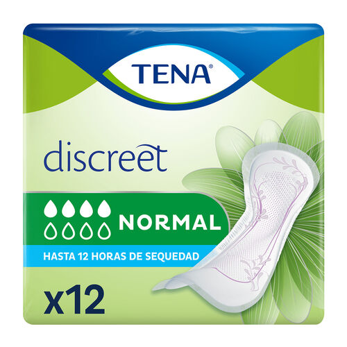 Compresas incontinencia femenina Discreet Normal TENA 12uds image number