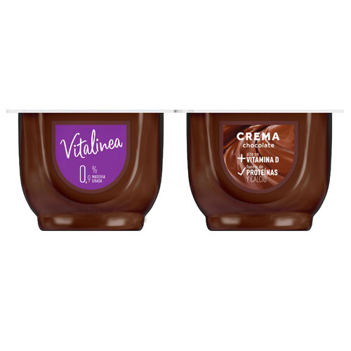 VITALINEA CREMA CHOCOLATE 4x125g image number
