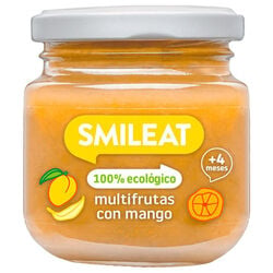 Tarrito multifrutas con mango 100% ecologico smileat 130g