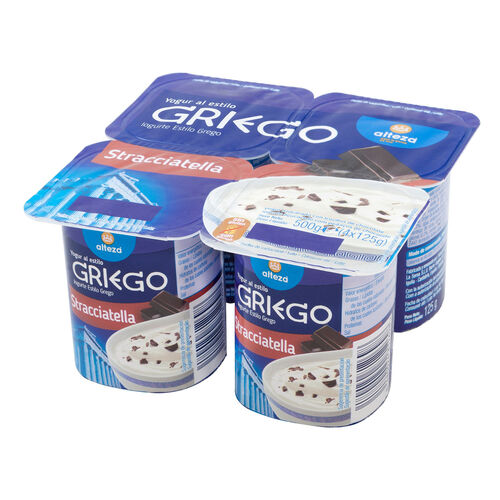 YOGUR ALTEZA GRIEGO STRACCIATELLA 4x125g image number