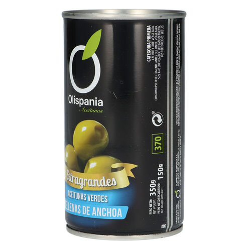 Aceituna rellena anchoa OLISPANIA 350g image number