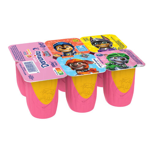 Postre infantil petitdino fresa y pl&aacute;tano DANONINO 6x50g image number