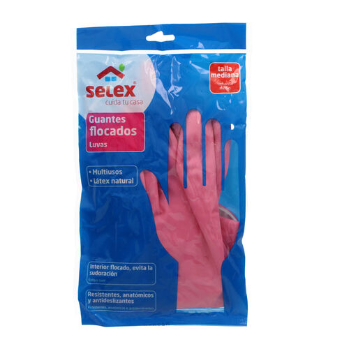 GUANTES SELEX ROSA TALLA MEDIANA GRANDE image number