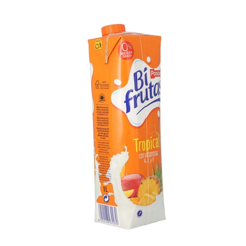 FRUTA + LECHE BIFRUTAS PASCUAL TROPICAL 1L image number