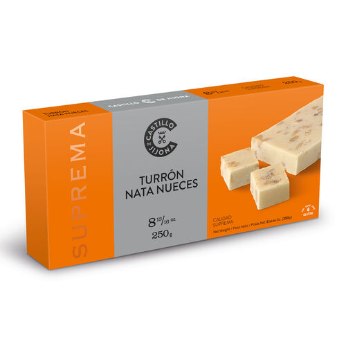 Turrón nata nueces Calidad Suprema CASTILLO DE JIJONA 250g image number
