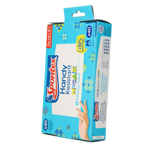 Guante SPONTEX triple capa Talla mediana 2uds image number