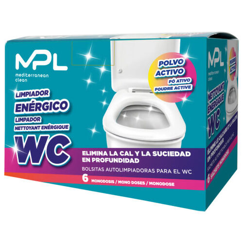 Limpiador en&eacute;rgico WC polvo activo MPL 6uds image number