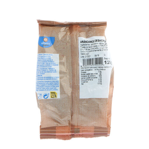 Ar&aacute;ndano deshidratado ALTEZA 125g image number