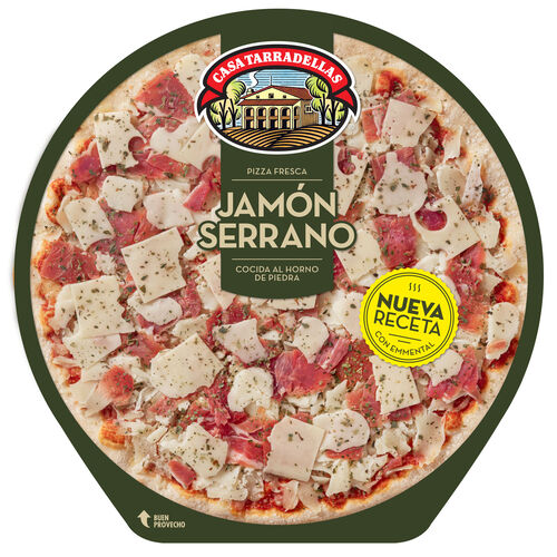 Pizza fresca de Jam&oacute;n Serrano CASA TARRADELLAS 390g image number