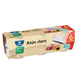 At&uacute;n claro en aceite de girasol ALTEZA 6x65g
