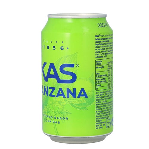 REFRESCO MANZANA KAS LATA 33cl image number