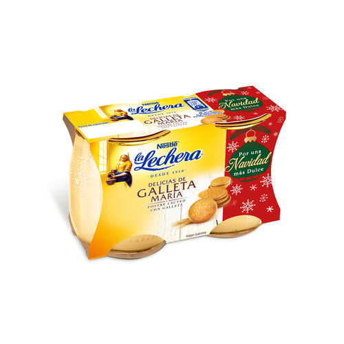 POSTRE SABOR GALLETA MARIA LA LECHERA 2x125g image number